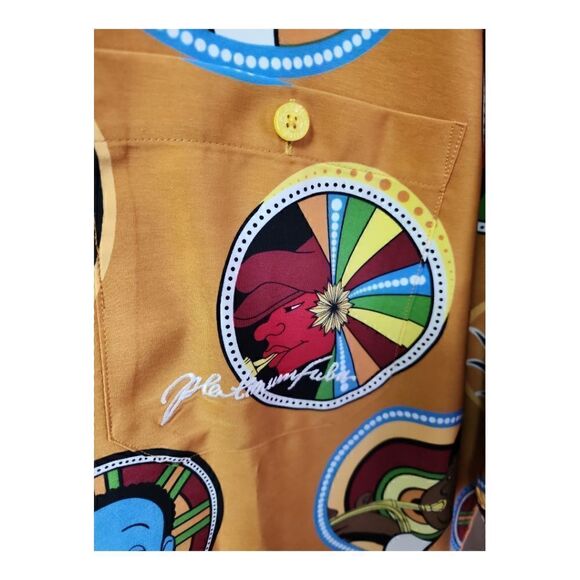 600 VINTAGE Amazing Platinum Fubu Fat Albert Shirt Men Adult XL Rap Hip Hop 90s - Picture 2 of 4